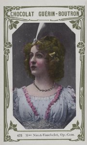 Madame Nicot-Vauchelet, Opera-Comique (farvet foto) af French School