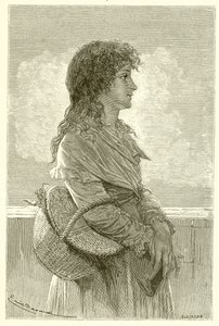 Madame Roland i sin barndom af French School