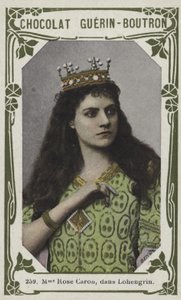 Madame Rose Caron, i Lohengrin (farvet foto) af French School