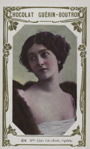Mademoiselle Lina Cavalieri, Opera (farvet foto) af French School