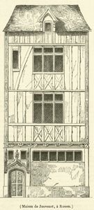 House of Jouvenet, i Rouen (gravering) af French School