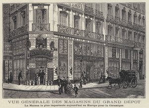 Maisons du Grand Depot, keramikbutik i Paris, Frankrig af French School
