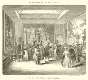 Manufacture des Gobelins, Udstillingslokale (gravering) af French School