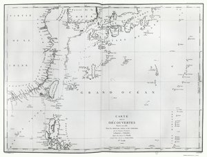 Kort over Det Sydkinesiske Hav, fra rejseplanen for La Perouse af French School