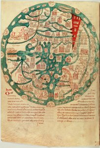 Mappamundi, efter Isidore af Sevilla, ca. 1130-1135 af French School