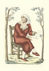 Marat i morgenkåbe af French School