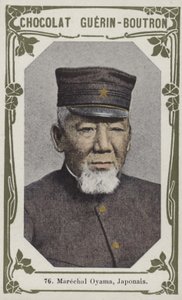 Marshal Oyama, japansk (farvet foto) af French School