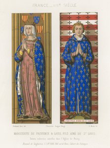 Margaret af Provence, og Louis, ældste søn af Saint Louis af French School