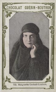 Marguerite Coutant-Lambert (farvet foto) af French School