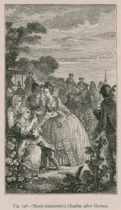 Marie-Antoinettes Charity, efter Moreau af French School