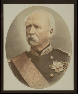 Marie-Edme-Patrice-Maurice de MacMahon (1808-93) Comte de MacMahon og hertugen af Magenta (farve litho)