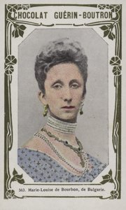 Marie-Louise de Bourbon, fra Bulgarien (farvet foto) af French School