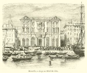 Marseille, rådhus (gravering) af French School