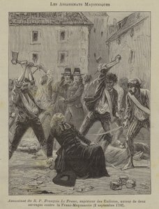 Frimurermord (gravering) af French School