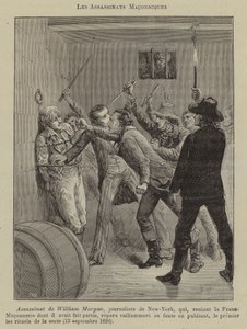 Frimurermord (gravering) af French School
