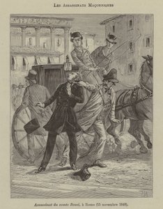 Frimurermord (gravering) af French School