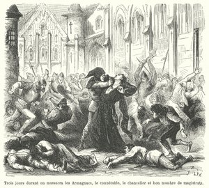 Massakren på Armagnacs af burgunderne, Paris af French School
