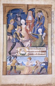 Massacre of the Innocents, miniature, c.1450 af French School