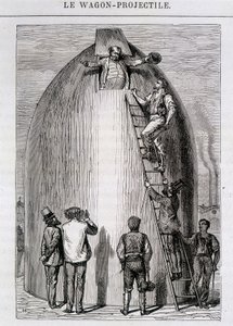 Maston havde fedet - i Fra jorden til månen af ​​Jules Verne af French School