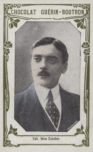 Max Linder (farvet foto) af French School