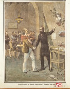 Mazzini og Garibaldi mødes i Marseille af French School