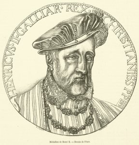 Medallion de Henri II (gravering) af French School