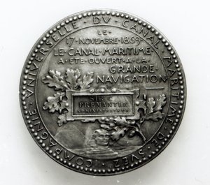 Medalje til minde om åbningen af Suez-kanalen den 17. november 1869 (metal) af French School