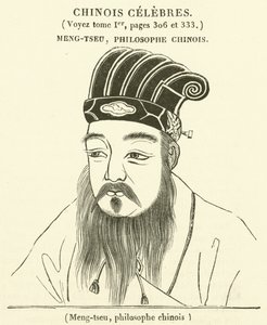 Meng-tzu, kinesisk filosof (gravering) af French School