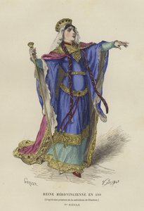 Merovingerdronning, 480 af French School