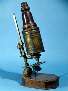 Mikroskop (træ og messing)