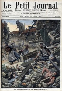 Midi-jordskælvet i det sydøstlige Frankrig - "Le Petit Journal" af 27. juni af French School
