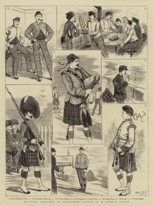 Militärskizzen auf dem Edinburgh Castle