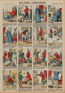 Milord Crakford (farvet gravering) af French School