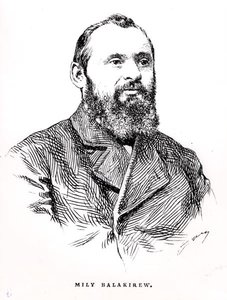Mily Alekseyevich Balakirev (1837-1910), illustration fra 