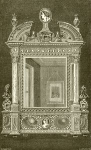 Spejl af Mary de Medici af French School