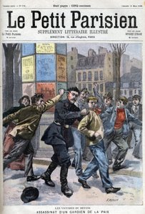 Diverse fakta: Mordet på en fredsbevarende i Paris rue Vergniaud i 1900 - i "Le petit Parisien"" af French School