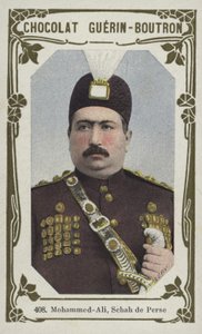 Mohammed-Ali, Schah de Perse (farvet foto) af French School