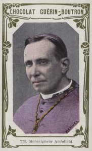 Monseigneur Audollent (farvet foto) af French School