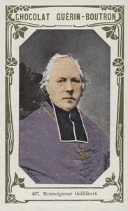 Monseigneur Guillibert (farvet foto) af French School