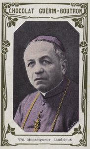 Monseigneur Landrieux (farvet foto) af French School