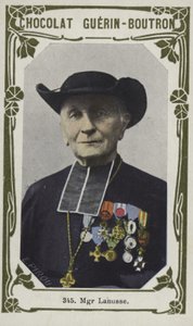 Monseigneur Lanusse (farvet foto) af French School