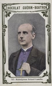 Monseigneur Roland-Gosselin (farvet foto) af French School