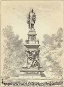 Champlain monument af French School