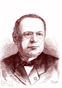 Moritz Hermann Von Jacobi (1801-1874), russisk ingeniør og fysiker (galvanisering, elektriske motorer). Indgravering 1867 af French School