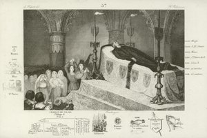 Mourning the death of Louis XII of France, 1515  af French School