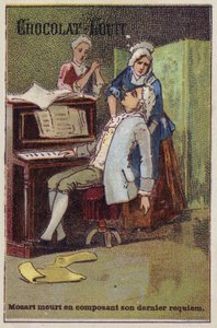 Mozart dør, mens han komponerede sit sidste requiem af French School