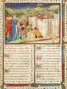 Ms 1015 fol.1 Illustration fra Government of Kings and Princes af French School