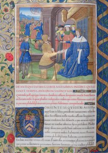 Fru 1581 f. 897v Illustration fra Bog XX (Fra Prokurator Fadus til Florus), Kapitel 1 af Jødernes Antiquities (Antiquitates Judaicae) af Flavius Josephus - Hvordan efter Agrippas død, af French School