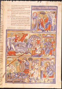 Ms 1 f.93r Historien om David, fra Souvigny-bibelen af French School