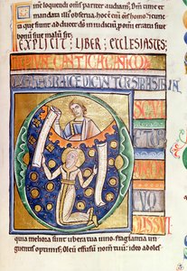 Ms 1 fol.235 Prædikerens Bog, fra Souvigny-bibelen af French School